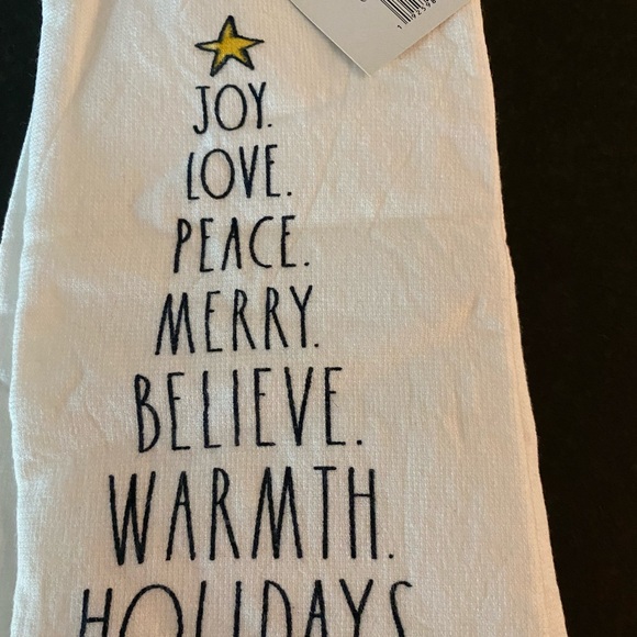 RAE DUNN set of 2 New Kitchen Towels Christmas 🎄 New with Tag - Picture 4 of 5